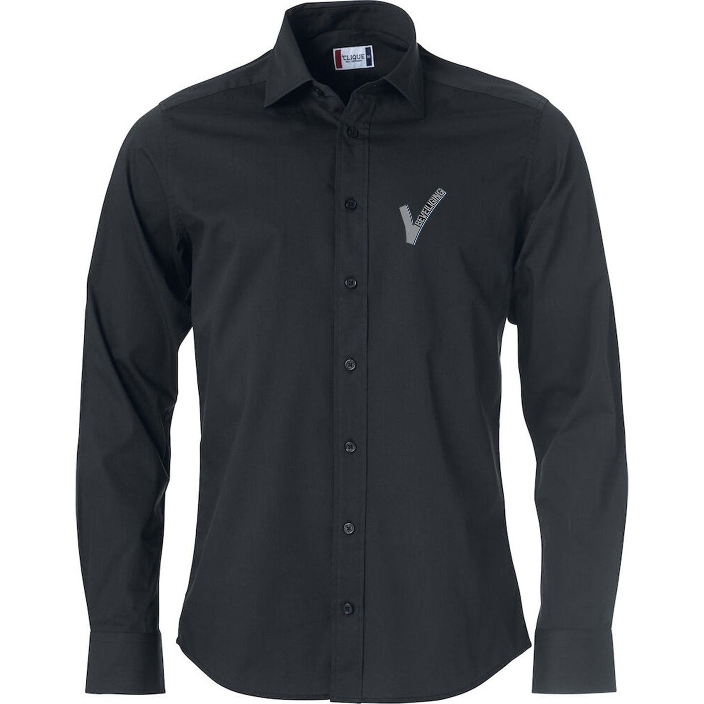 Clique Beveiliging Overhemd / Blouse Heren met Borstlogo (V-tje) - van Clique - Nu voor maar €46.95 bij Workwear 2 Day