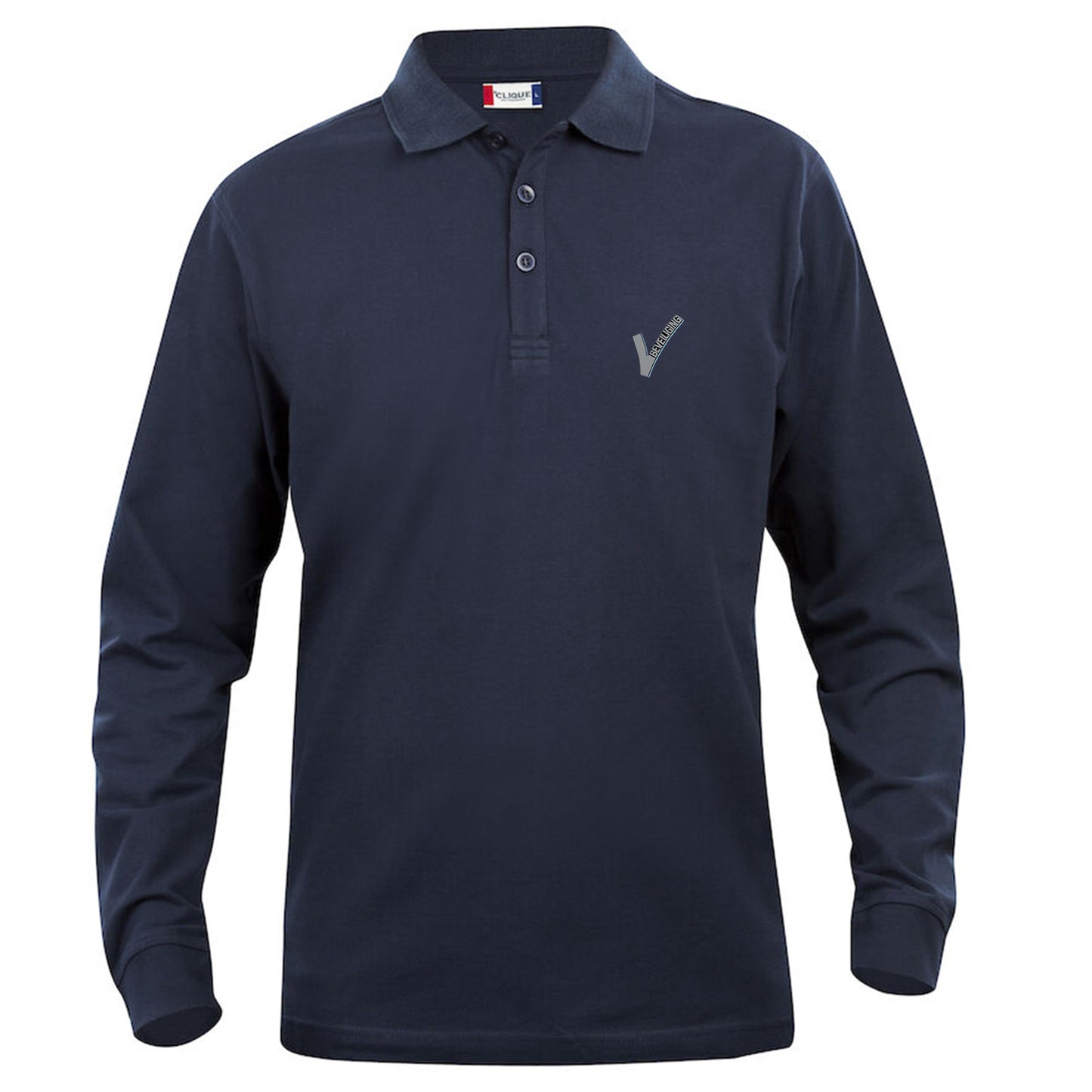 Clique Beveiliging Polo Lange mouw Heren met Borst- en Ruglogo - van Clique - Nu voor maar €34.95 bij Workwear 2 Day