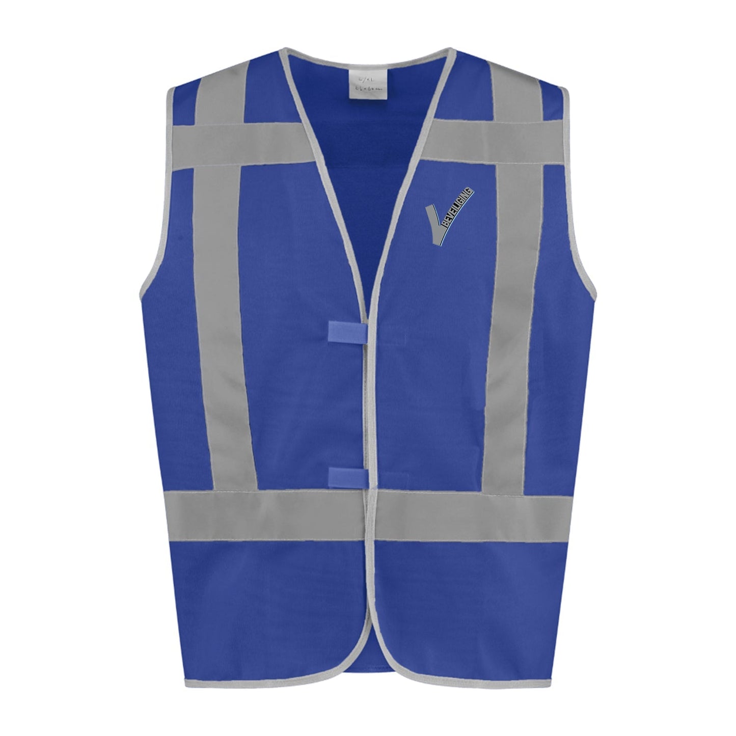 JS Security - Veiligheidsvest met Borst- en Ruglogo - Blauw - van JS - Nu voor maar €14.95 bij Workwear 2 Day