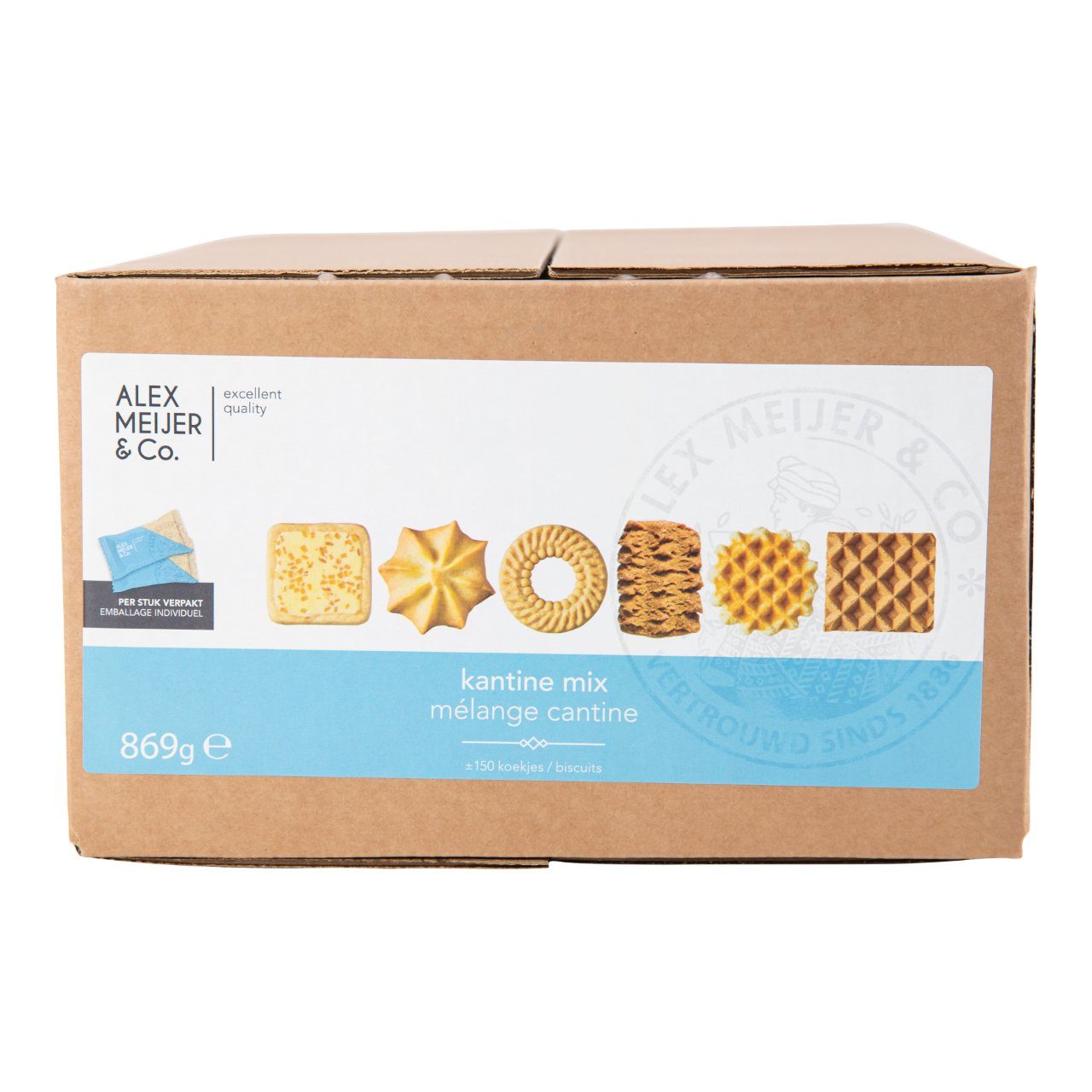 Alex Meijer Koekjes Kantine mix (Doos 150 stuks) - van Alex Meijer - Nu voor maar €19.95 bij Workwear 2 Day