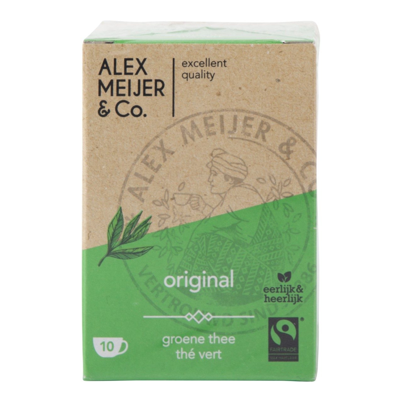Alex Meijer Groene Thee (6 pakken x 10 zakjes x 2 gram) - van Alex Meijer - Nu voor maar €5.49 bij Workwear 2 Day