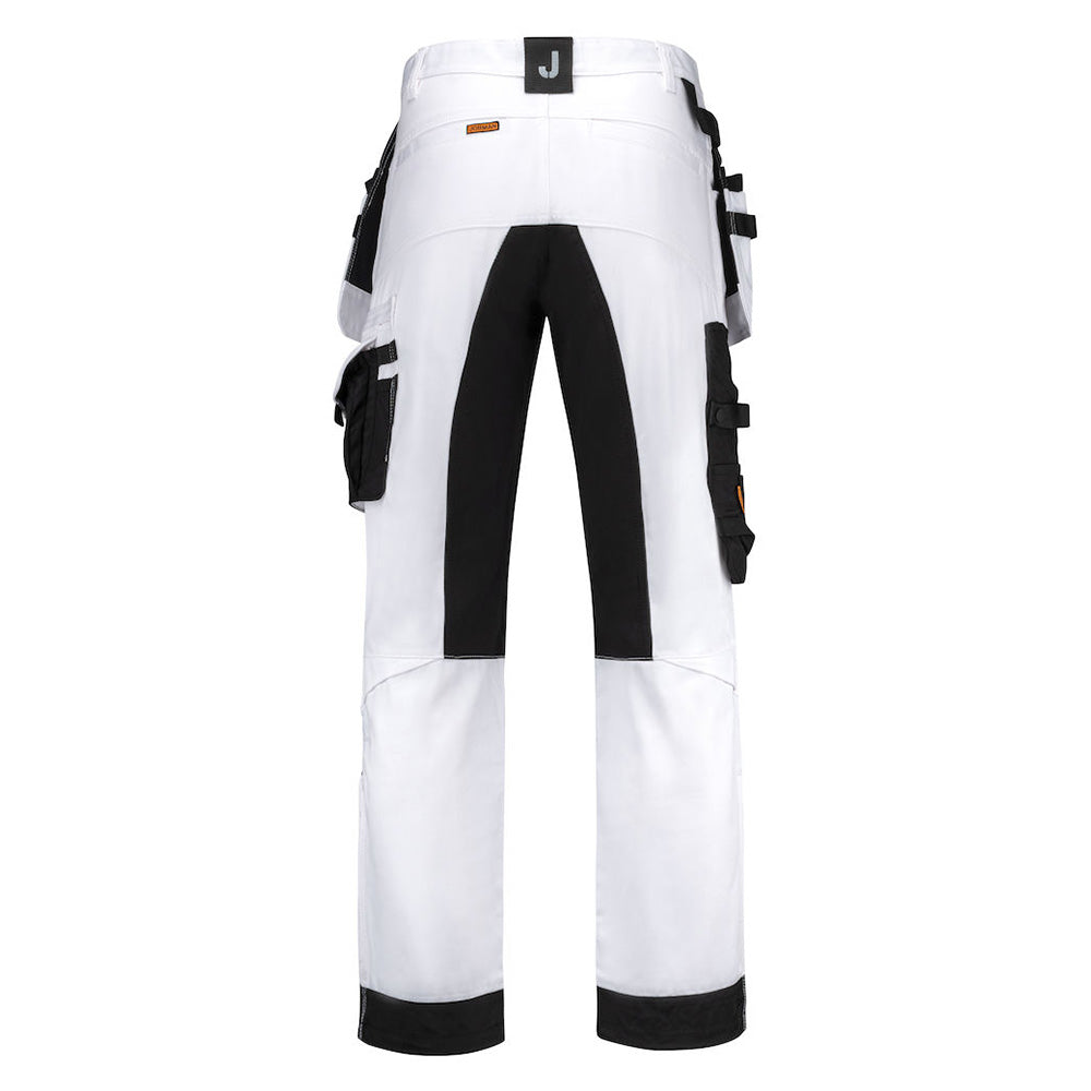 Jobman Schilder Werkbroek Stretch Heren Wit - van Jobman - Nu voor maar €124.95 bij Workwear 2 Day