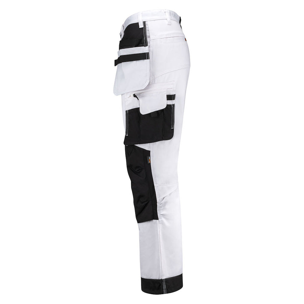 Jobman Schilder Werkbroek Stretch Heren Wit - van Jobman - Nu voor maar €124.95 bij Workwear 2 Day