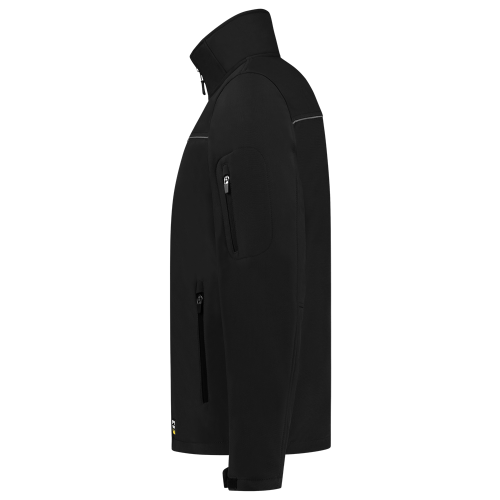 Tricorp Beveiliging Softshell Luxe jas Zwart Met Borst- en Ruglogo - van Tricorp - Nu voor maar €109.95 bij Workwear 2 Day