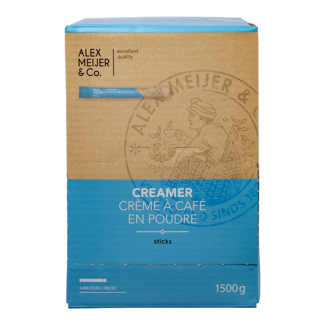 Alex Meijer Koffiemelk Creamersticks Glutenvrij - 600 x 2,5 gram - van Alex Meijer - Nu voor maar €16.95 bij Workwear 2 Day