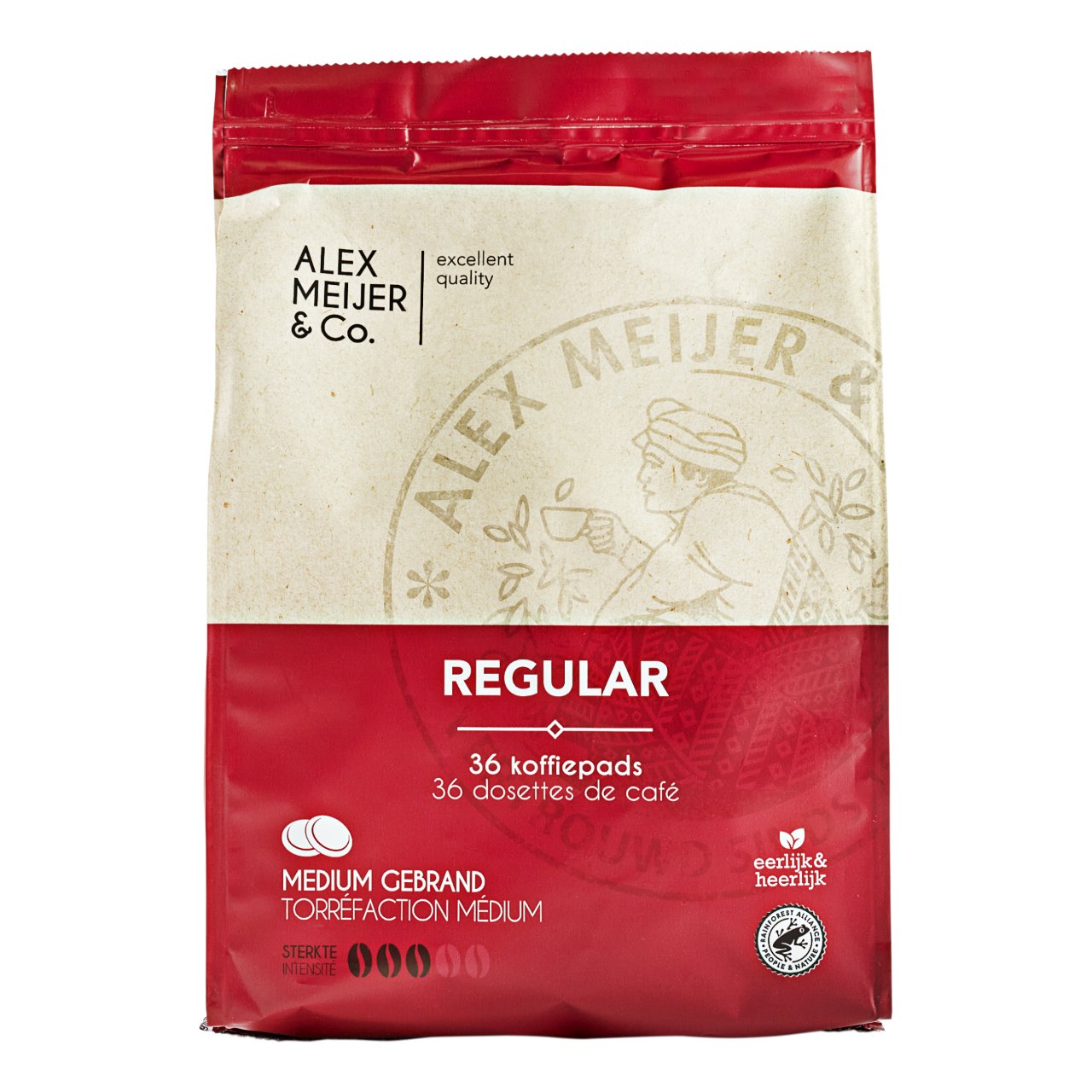 Alex Meijer Koffiepads Regular (36 Pads) - van Alex Meijer - Nu voor maar €8.95 bij Workwear 2 Day