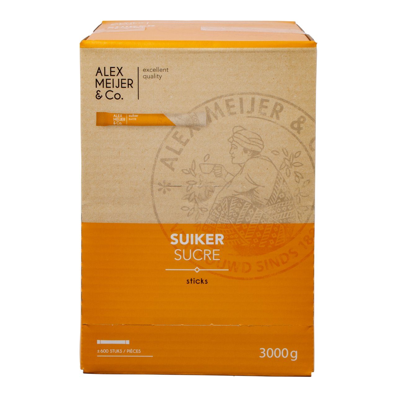 Alex Meijer Suikersticks - Doos 600 stuks x 4 gram - van Alex Meijer - Nu voor maar €14.95 bij Workwear 2 Day