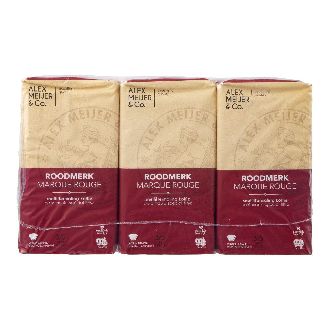 Alex Meijer Koffie Roodmerk snelfiltermaling - 6 pakken x 500gram - van Alex Meijer - Nu voor maar €85.95 bij Workwear 2 Day