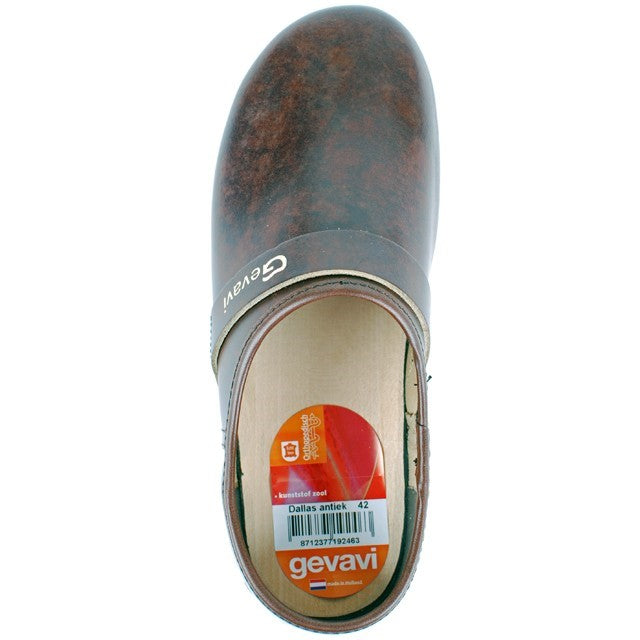 Gevavi Schoenklomp Dallas D.H. PU Zool Zwart