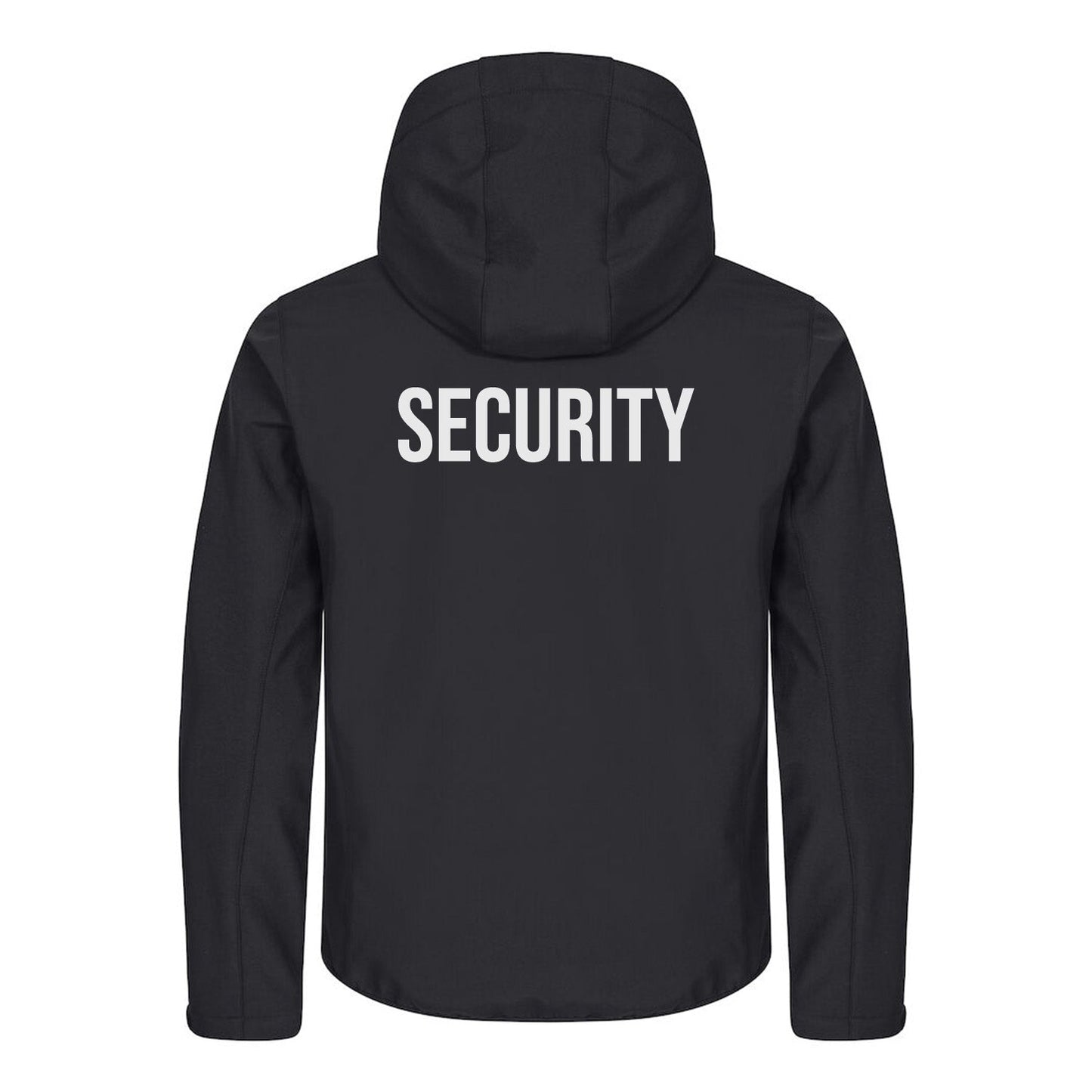 Clique Beveiliging Softshell Jas met capuchon Heren met Borst- en Ruglogo - van Clique - Nu voor maar €59.95 bij Workwear 2 Day