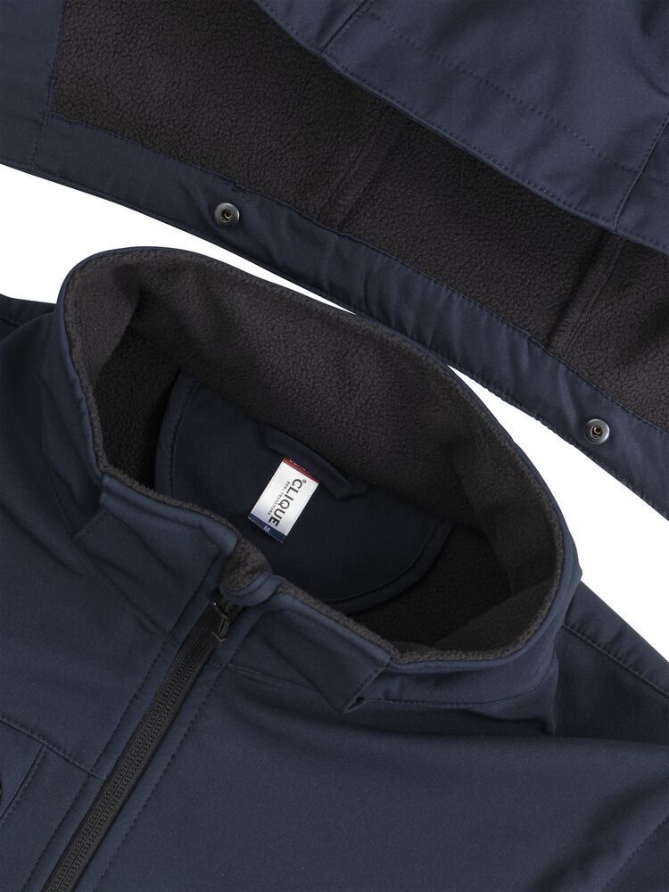 Clique Classic Softshell 2 in 1 jas met Capuchon