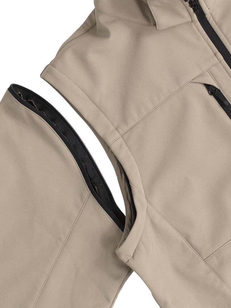 Clique Classic Softshell 2 in 1 jas met Capuchon