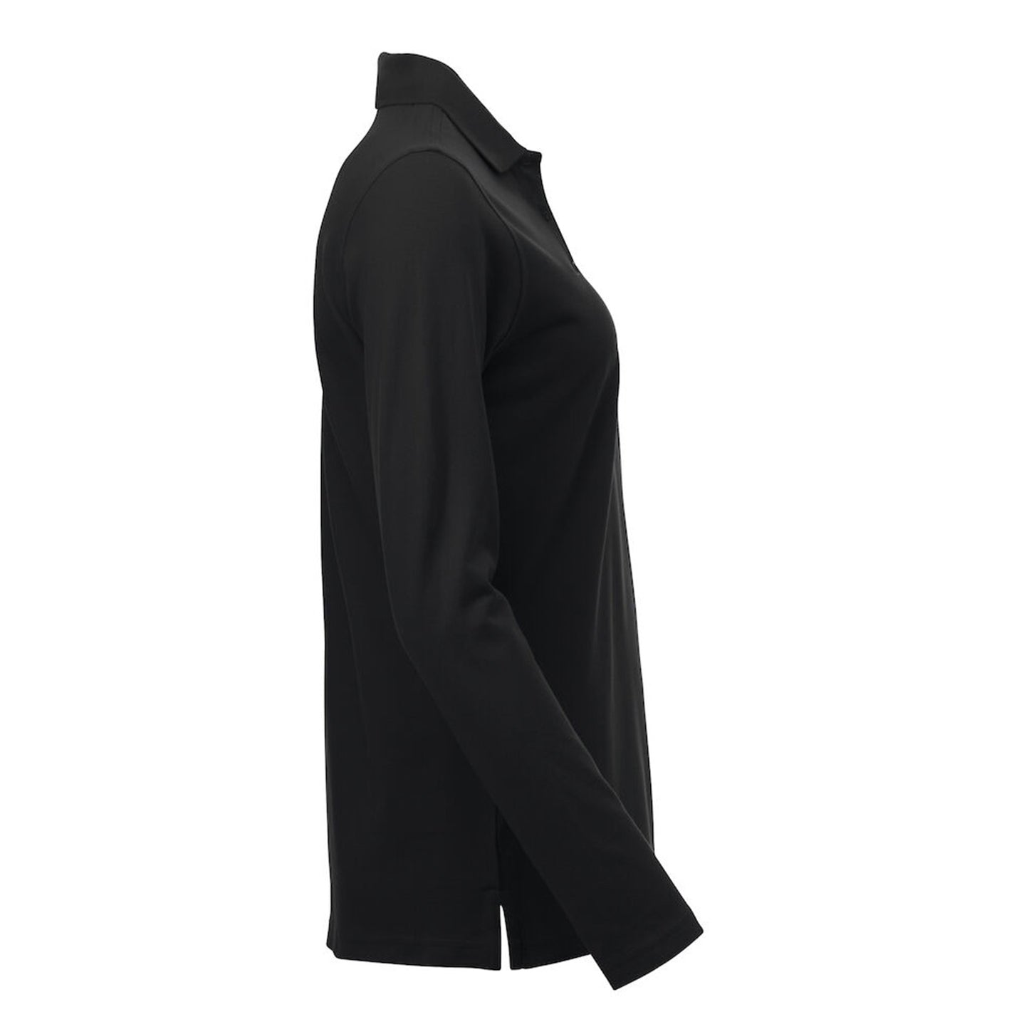 Clique Beveiliging Polo Lange mouw Dames Zwart met Borst- en Ruglogo - van Clique - Nu voor maar €34.95 bij Workwear 2 Day