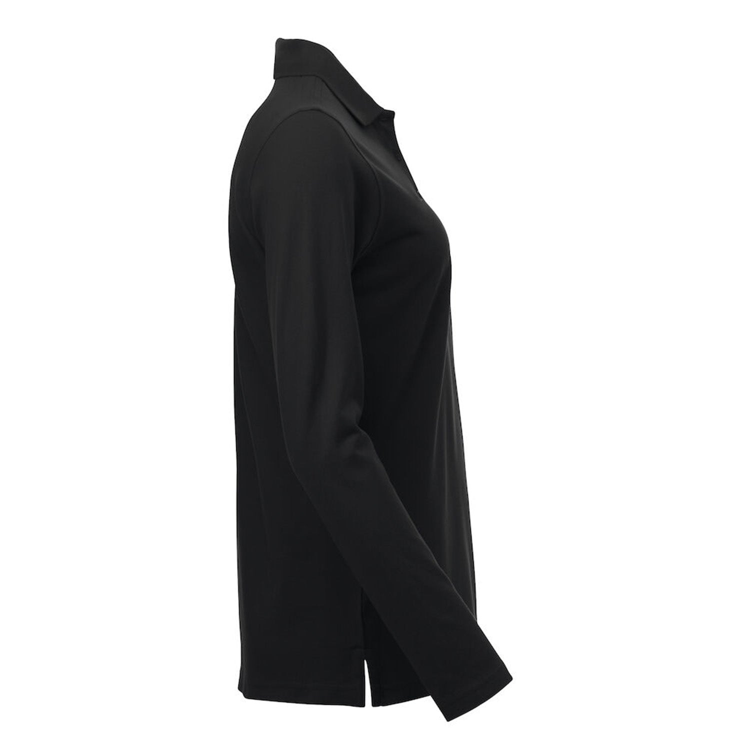 Clique Beveiliging Polo Lange mouw Dames Zwart met Borst- en Ruglogo - van Clique - Nu voor maar €34.95 bij Workwear 2 Day
