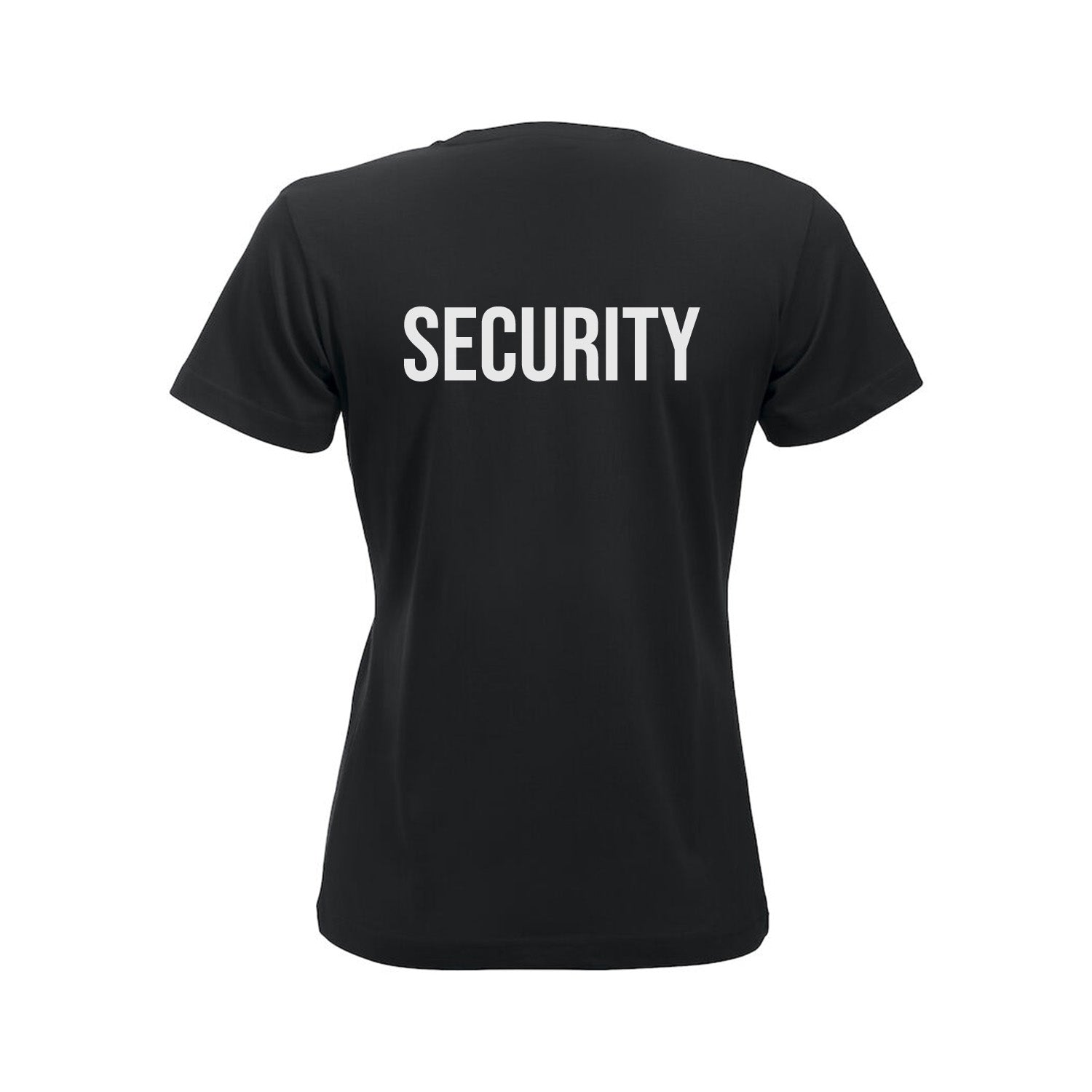 Clique Beveiliging T-shirt Dames Zwart met Borst- en Ruglogo - van Clique - Nu voor maar €17.95 bij Workwear 2 Day