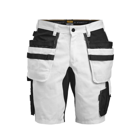 Jobman Schilder Korte Werkbroek Stretch Heren Wit - van Jobman - Nu voor maar €94.95 bij Workwear 2 Day