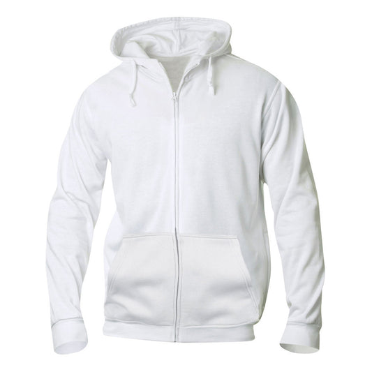 Clique Schilder vest Hoody Basic Full zip Wit - van Clique - Nu voor maar €24.95 bij Workwear 2 Day