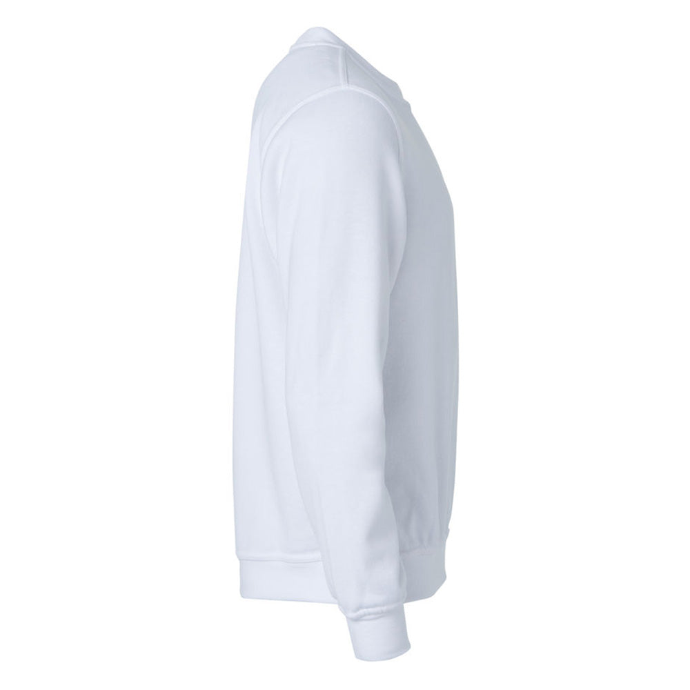 Clique Schilder Sweater Ronde Hals Basic Wit - van Clique - Nu voor maar €24.95 bij Workwear 2 Day