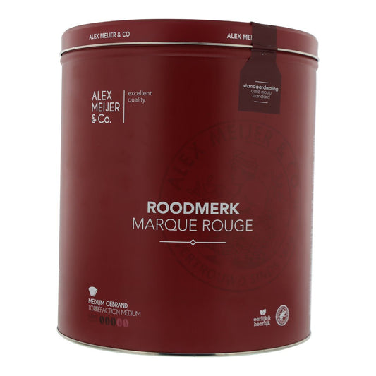 Alex Meijer Roodmerk Gemalen Koffie Standaardmaling Blik (5 Kilo) - van Alex Meijer - Nu voor maar €137.95 bij Workwear 2 Day