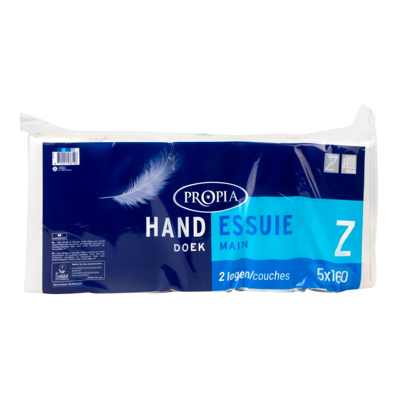 Propia Handdoek papier 2-laags (800 stuks) - van Propia - Nu voor maar €24.95 bij Workwear 2 Day