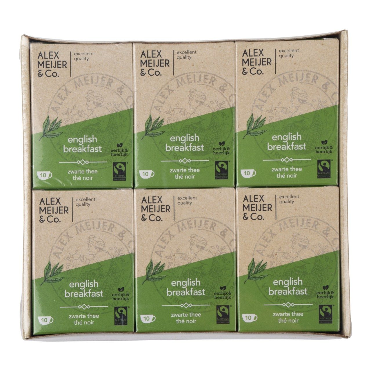 Alex Meijer Engelse Melange Thee (6 pakken x 10 zakjes x 2 gram) - van Alex Meijer - Nu voor maar €4.95 bij Workwear 2 Day