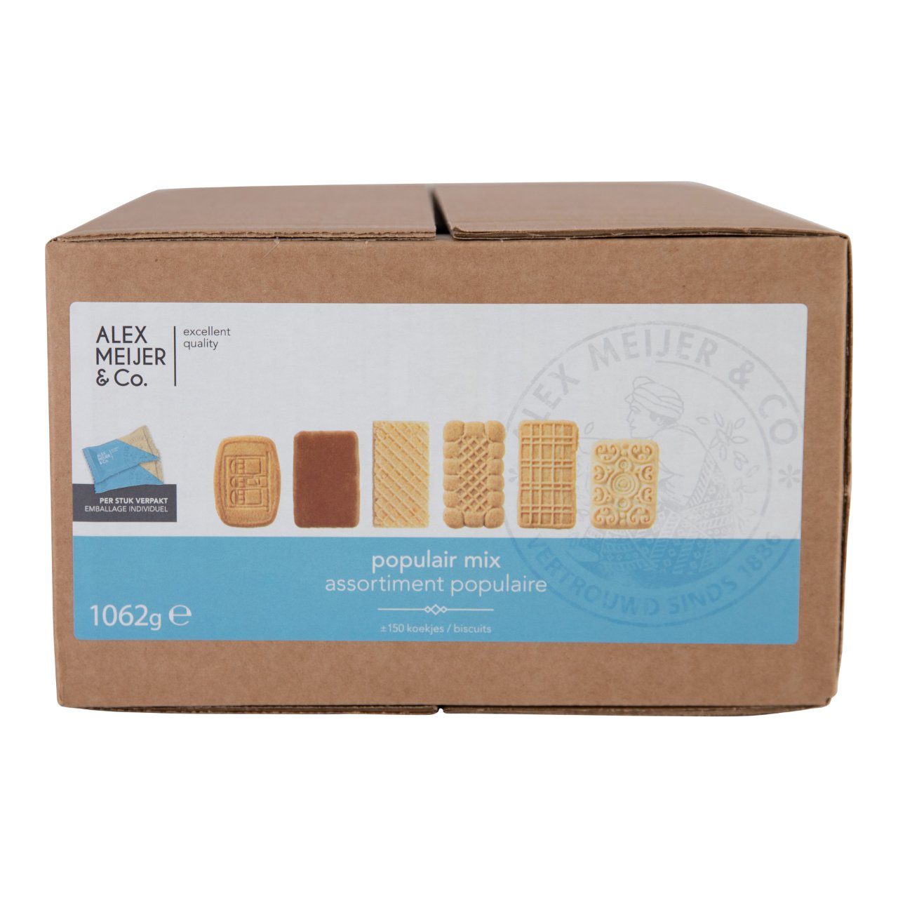 Alex Meijer Koekjes mix populair (Doos 150 stuks) - van Workwear 2 Day - Nu voor maar €19.95 bij Workwear 2 Day