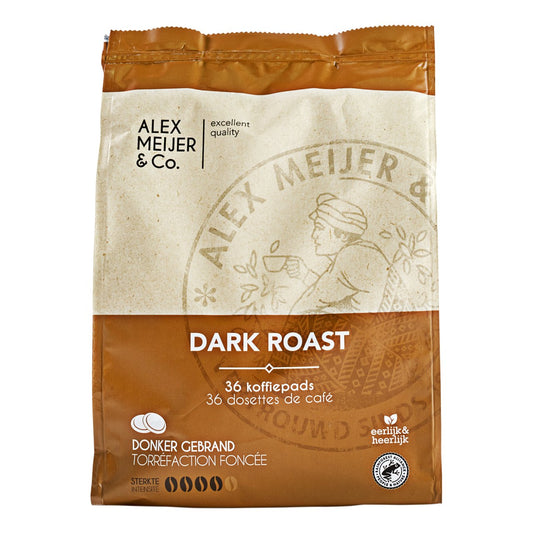 Alex Meijer Koffiepads Dark Roast (36 Stuks) - 1 Zak - van Alex Meijer - Nu voor maar €8.95 bij Workwear 2 Day