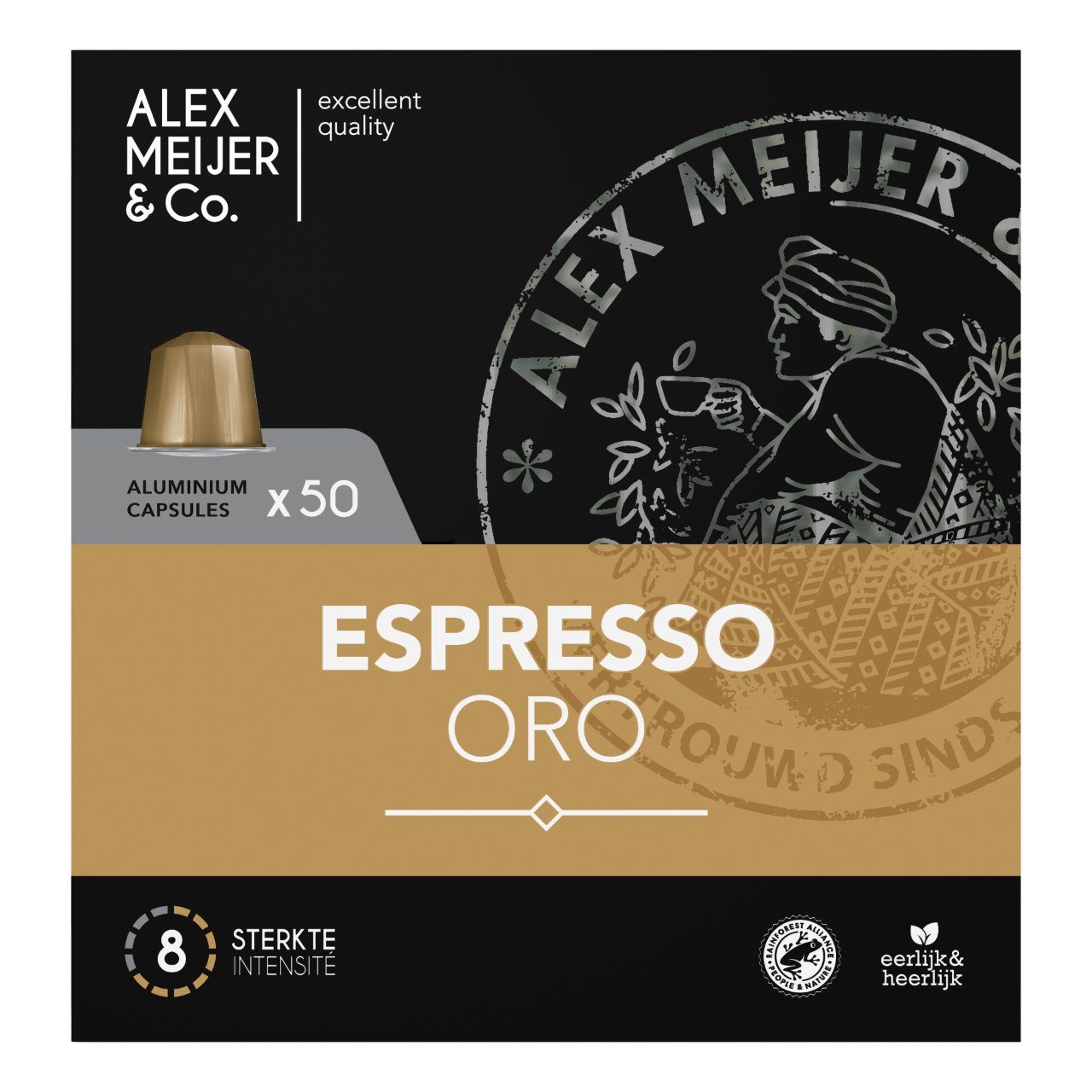 Alex Meijer Espresso Oro Cups (50 Stuks) - van Alex Meijer - Nu voor maar €10.95 bij Workwear 2 Day