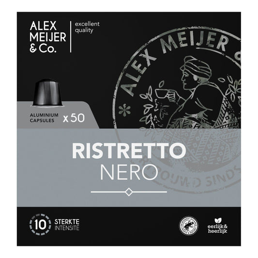 Alex Meijer Ristretto Nero Capsules (50 Stuks) - van Alex Meijer - Nu voor maar €11.95 bij Workwear 2 Day