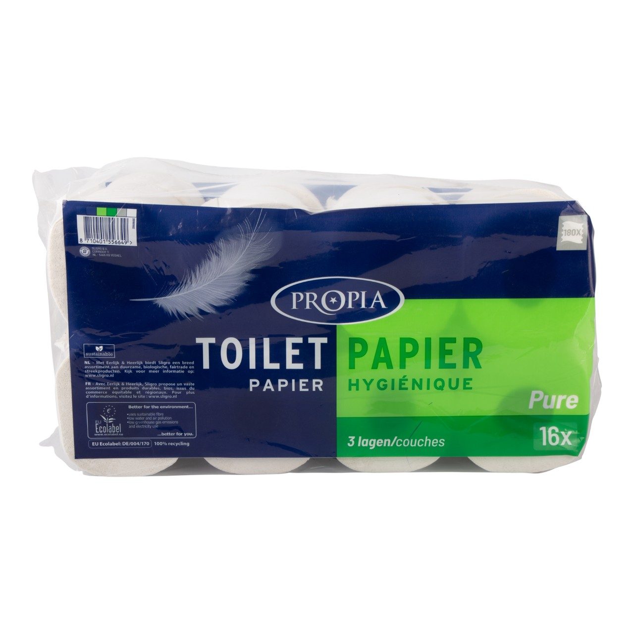 Propia Toiletpapier 3-laags (4 Pakken x 16 Rollen) - van Propia - Nu voor maar €47.99 bij Workwear 2 Day
