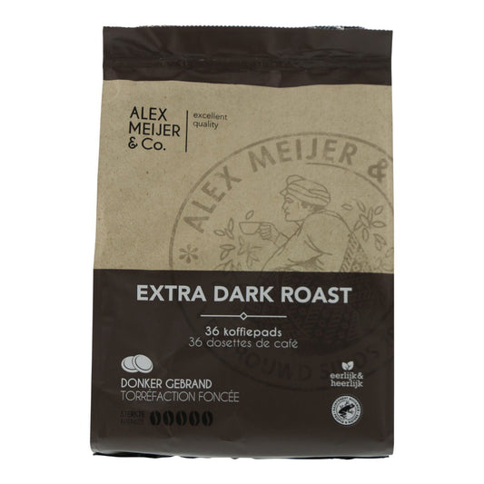 Alex Meijer Koffiepads Extra Dark Roast (36 Stuks) - 1 Zak - van Alex Meijer - Nu voor maar €8.95 bij Workwear 2 Day