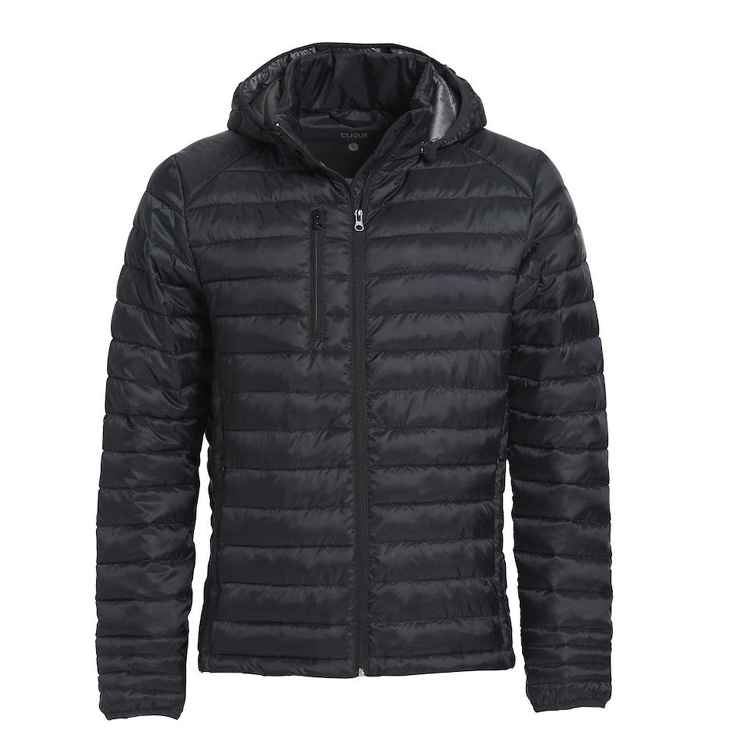 Clique Jas Imitatie Dons Gevoerd met Capuchon Hudson Heren - van Clique - Nu voor maar €72.95 bij Workwear 2 Day