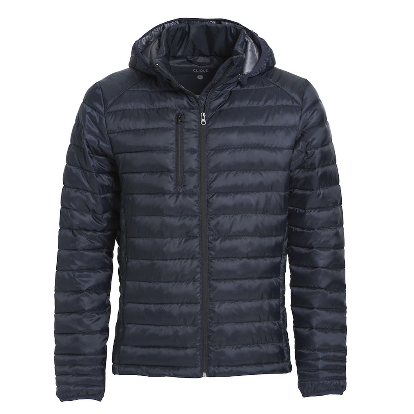 Clique Jas Imitatie Dons Gevoerd met Capuchon Hudson Heren - van Clique - Nu voor maar €72.95 bij Workwear 2 Day