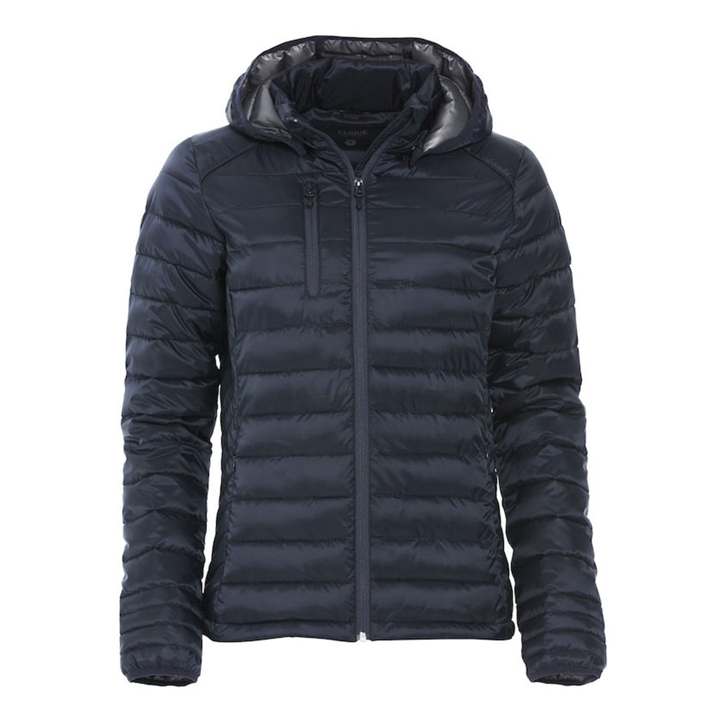 Clique Jas Imitatie Dons Gevoerd met Capuchon Hudson Dames - van Clique - Nu voor maar €72.95 bij Workwear 2 Day