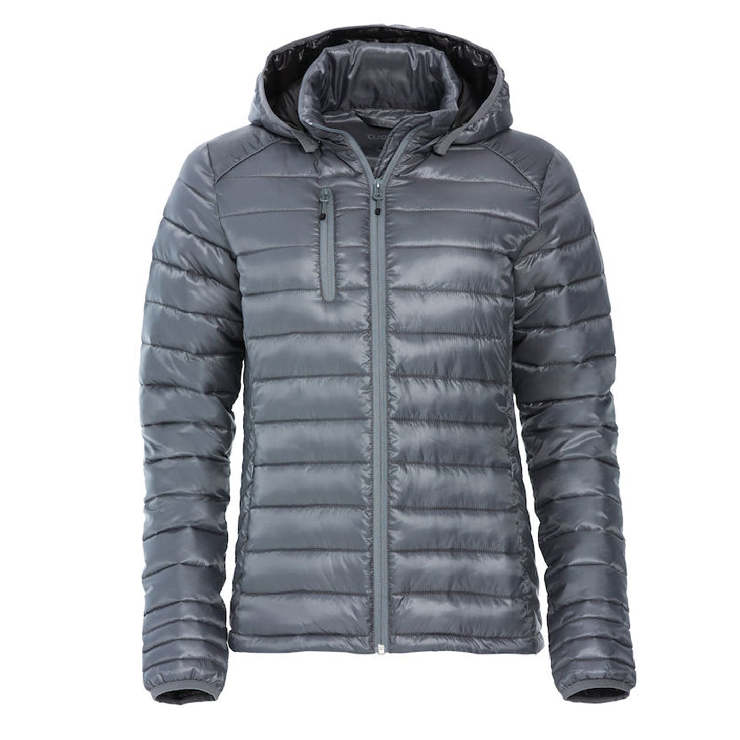Clique Jas Imitatie Dons Gevoerd met Capuchon Hudson Dames - van Clique - Nu voor maar €72.95 bij Workwear 2 Day