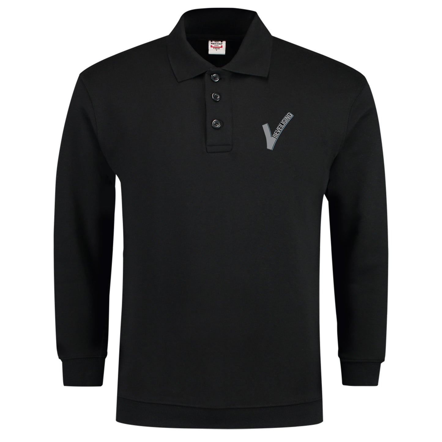 Tricorp Beveiliging Sweater Zwart Met Borst- en Ruglogo - van Tricorp - Nu voor maar €49.95 bij Workwear 2 Day