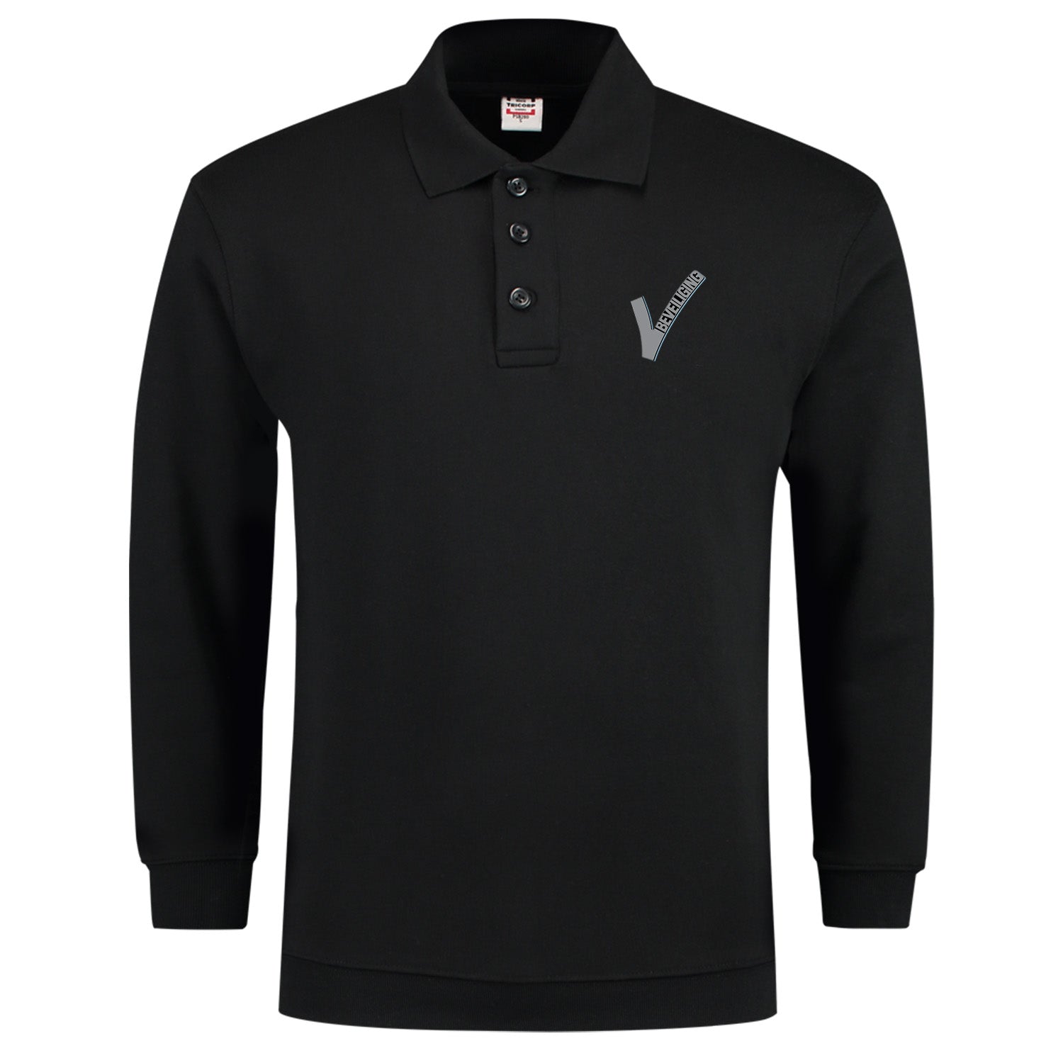 Tricorp Beveiliging Sweater Zwart Met Borst- en Ruglogo - van Tricorp - Nu voor maar €49.95 bij Workwear 2 Day