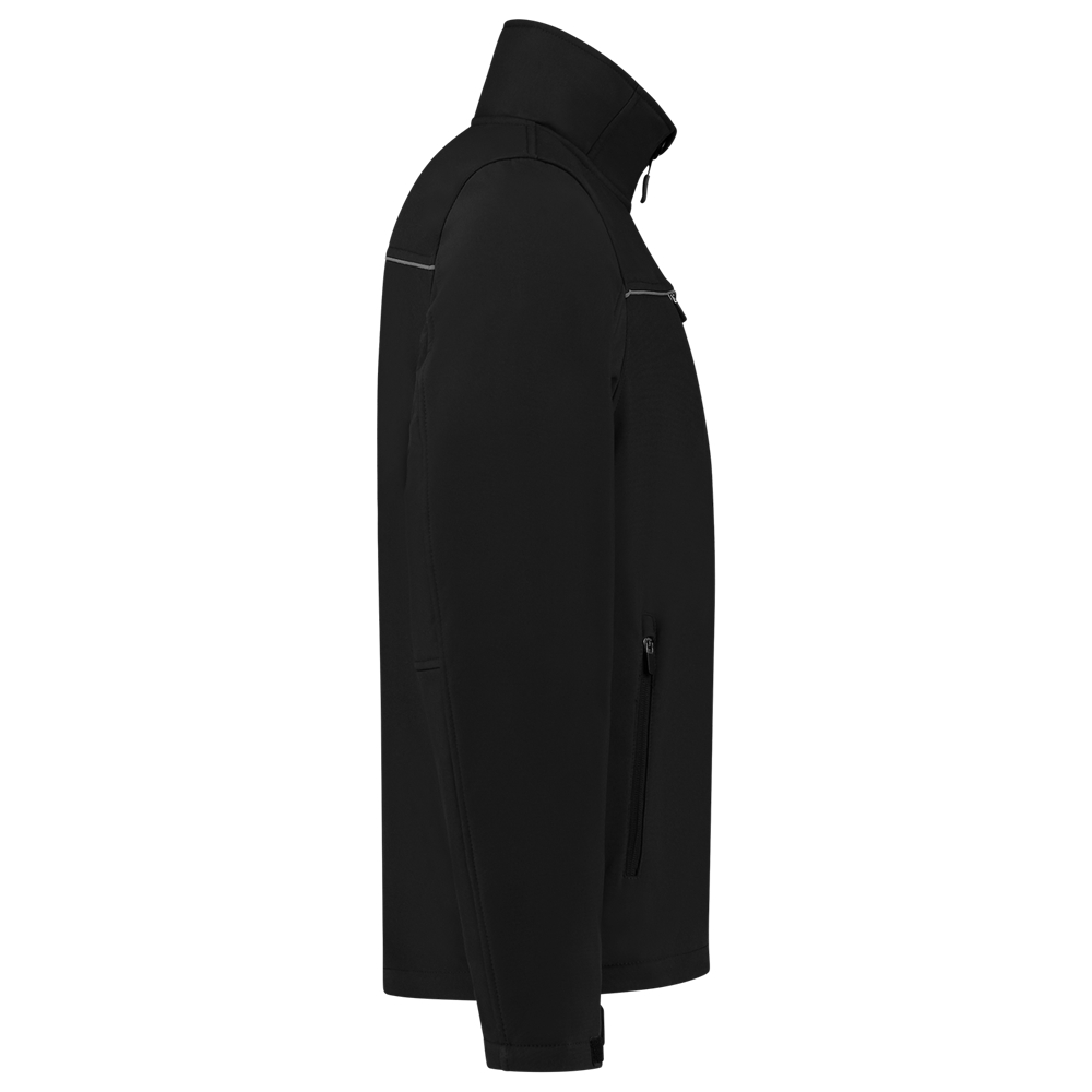 Tricorp Beveiliging Softshell Luxe jas Zwart Met Borst- en Ruglogo - van Tricorp - Nu voor maar €109.95 bij Workwear 2 Day