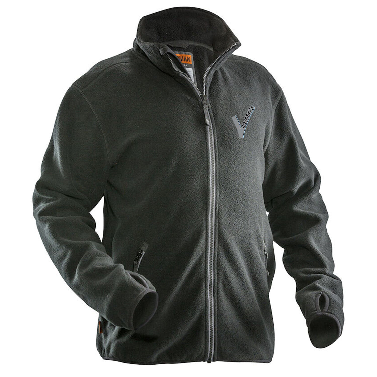Jobman Beveiliging Fleece vest Zwart Met Borst- en Ruglogo - van Jobman - Nu voor maar €46.95 bij Workwear 2 Day