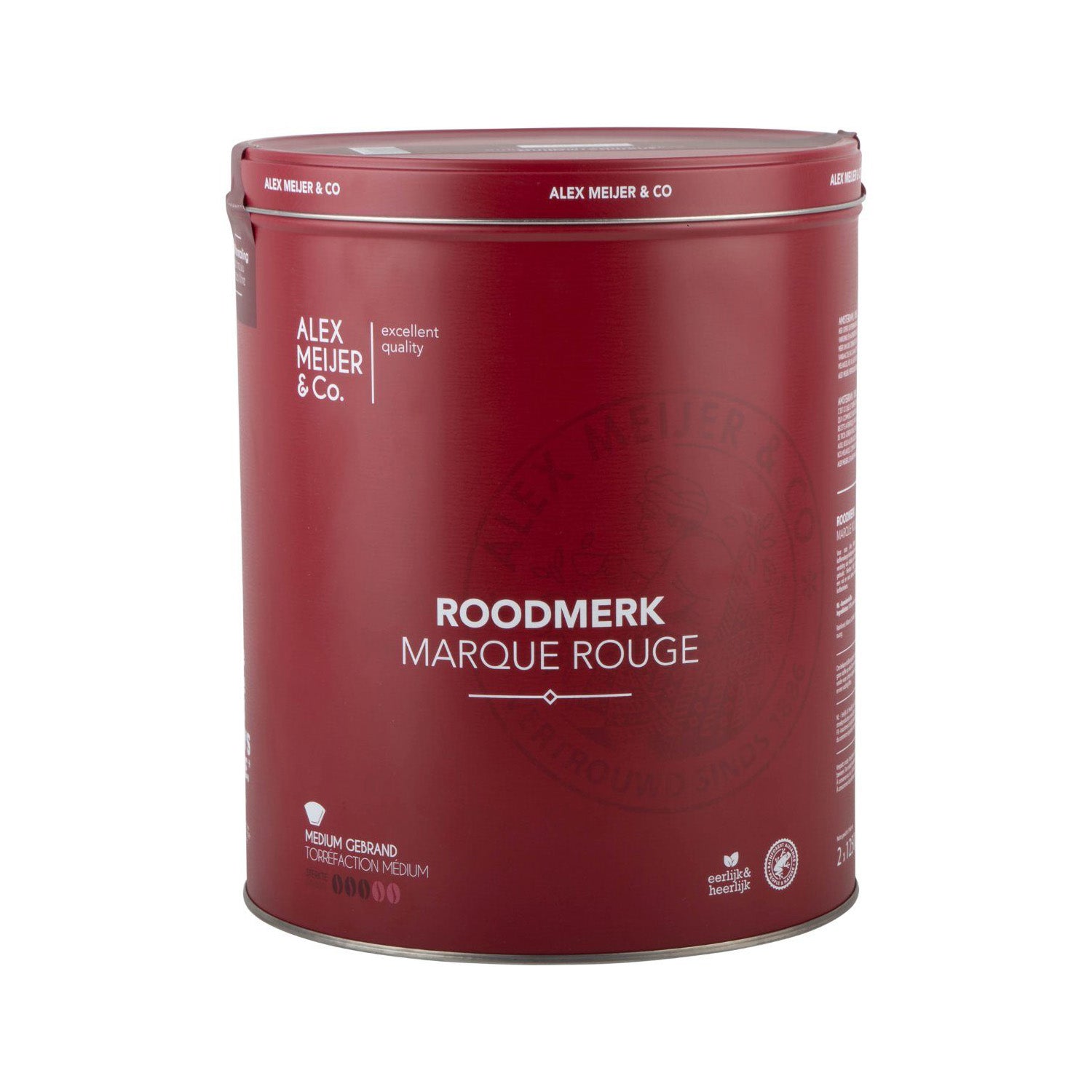 Alex Meijer Roodmerk Gemalen Koffie Snelfiltermaling Blik (2,5 Kilo) - van Alex Meijer - Nu voor maar €52.95 bij Workwear 2 Day