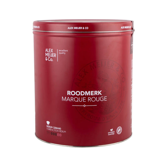 Alex Meijer Roodmerk Gemalen Koffie Snelfiltermaling Blik (5 Kilo) - van Alex Meijer - Nu voor maar €89.95 bij Workwear 2 Day