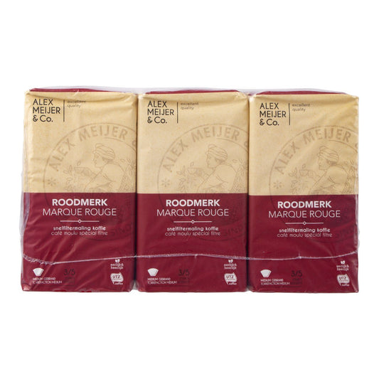 Alex Meijer Koffie Roodmerk snelfiltermaling - 6 pakken x 500gram - van Alex Meijer - Nu voor maar €49.99 bij Workwear 2 Day